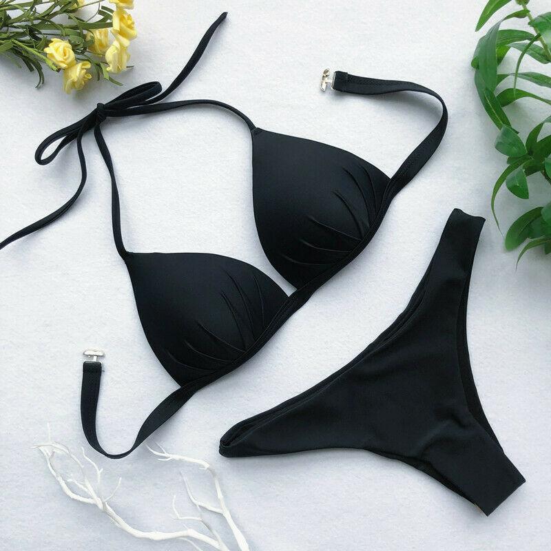 Womens Swimwear Triangle Bikini Set-STYLEGOING