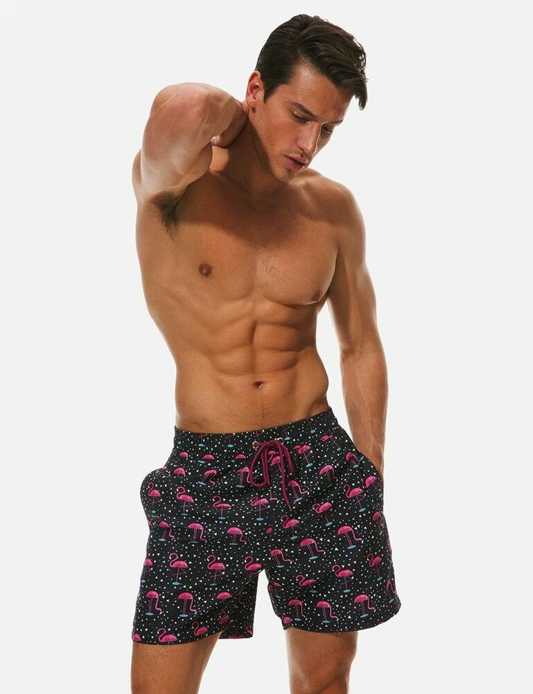 Men Swim Shorts Swimwear Beach Swimsuit-STYLEGOING