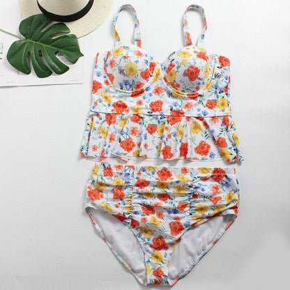 Plus Size Bikini Set Swimwear Swimsuit-STYLEGOING