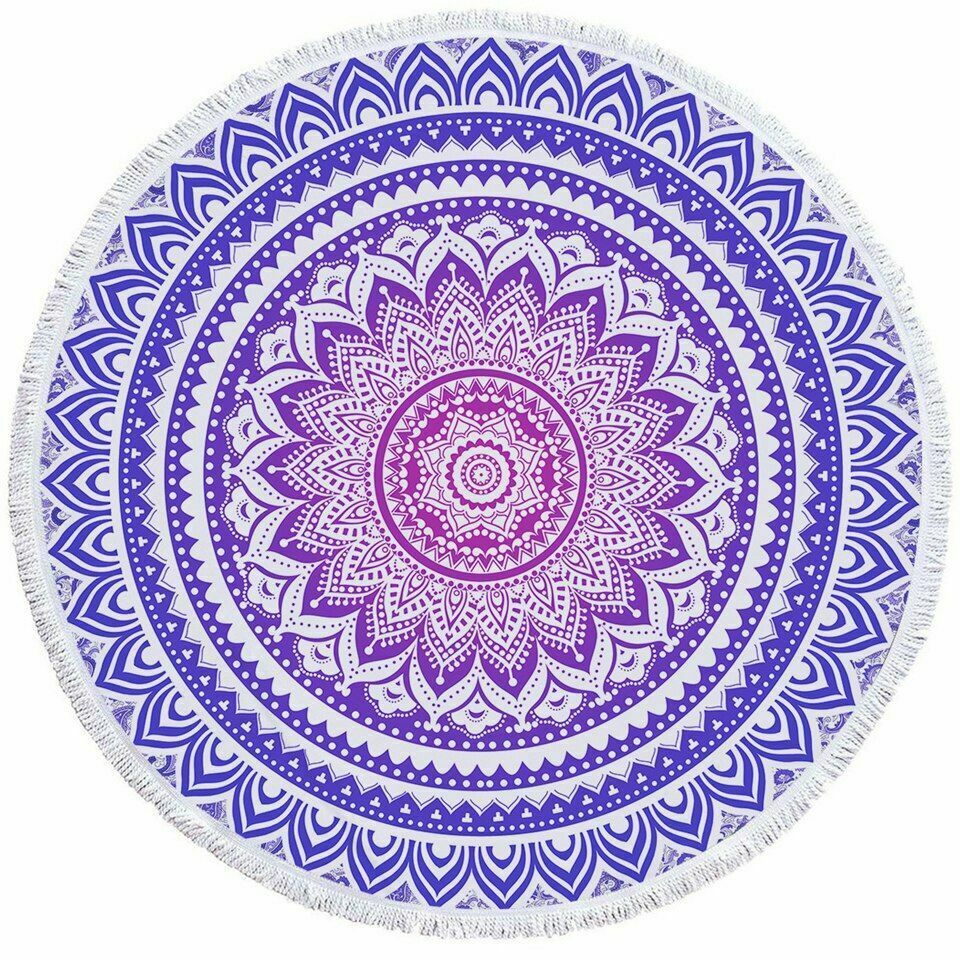 Women Beach Round Tasse Towel-STYLEGOING