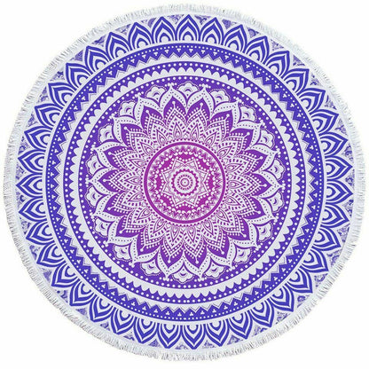 Women Beach Round Tasse Towel-STYLEGOING