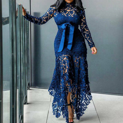 Lace Ladies Bodycon Plus Size Dress-STYLEGOING