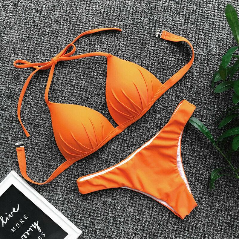 Womens Swimwear Triangle Bikini Set-STYLEGOING