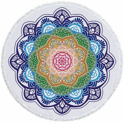 Women Beach Round Tasse Towel-STYLEGOING