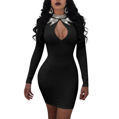 Sexy Long Sleeve Bodycon Dresses-STYLEGOING