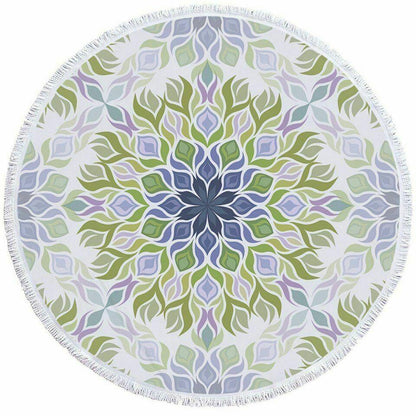 Women Beach Round Tasse Towel-STYLEGOING