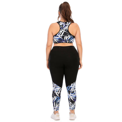 Women Plus Size Yoga Suits Sports Activewear-STYLEGOING