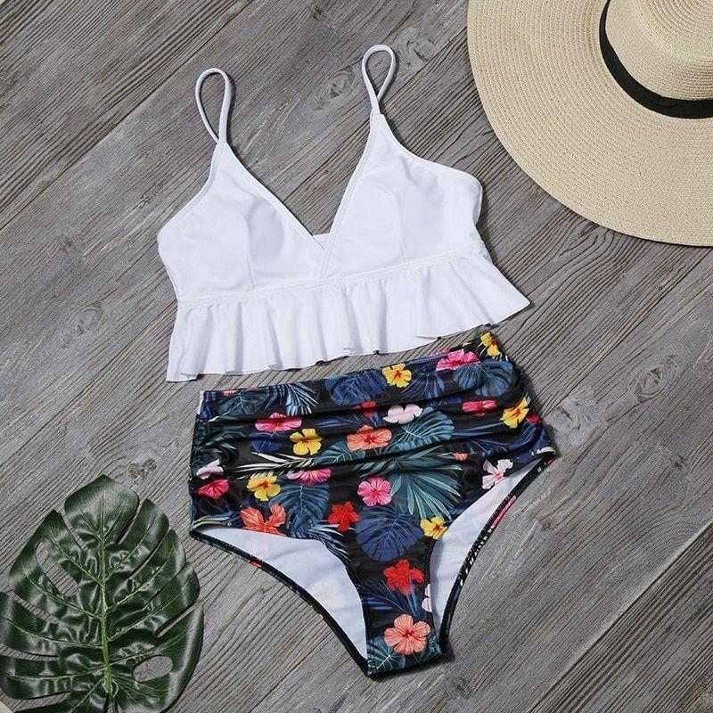 Women Sexy Floral Summer Bikini Swimwear-STYLEGOING