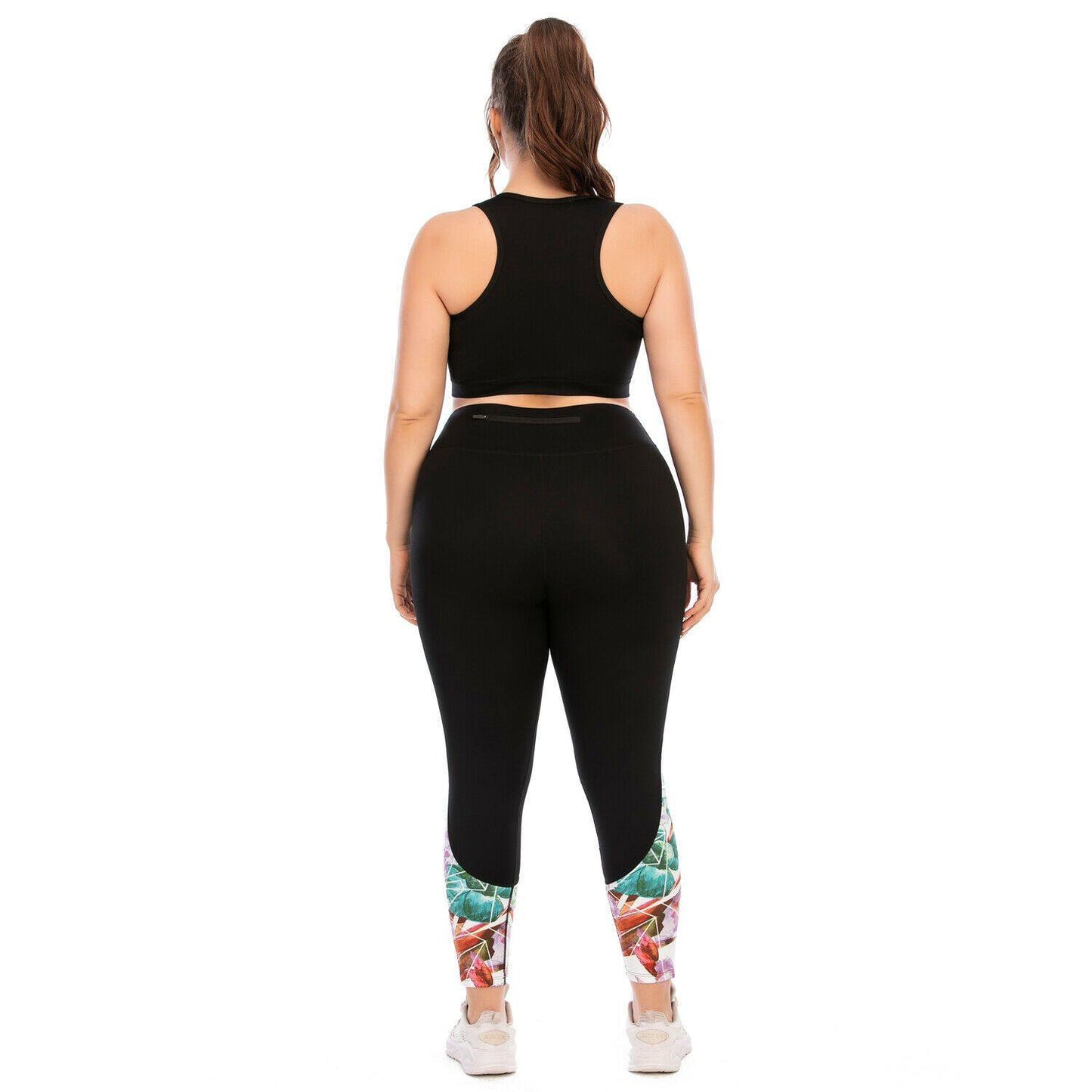 Women's Plus Size Yoga Set Fitness Gym Running Sports Outfit-STYLEGOING