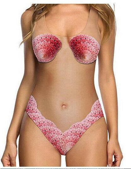 Summer Fruit Print One Piece Beach Swimwear-STYLEGOING