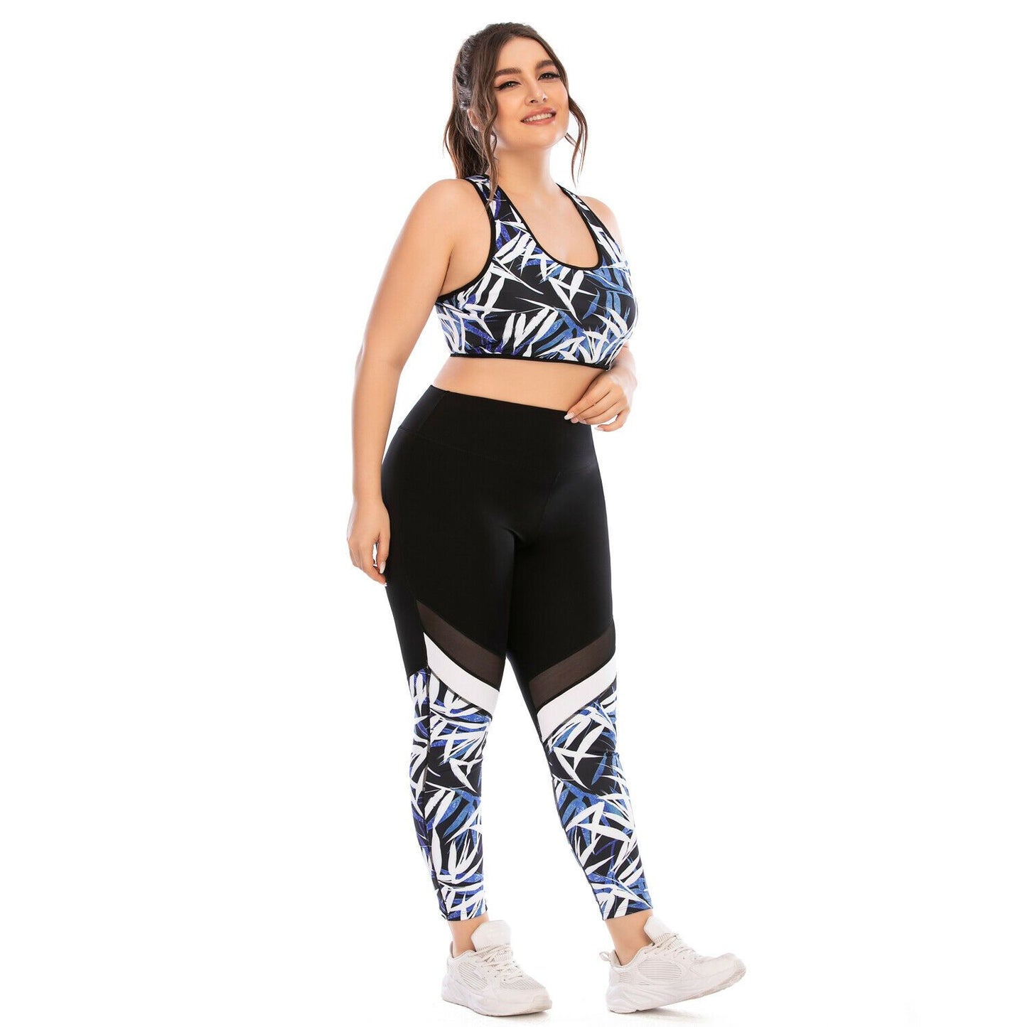 Women Plus Size Yoga Suits Sports Activewear-STYLEGOING