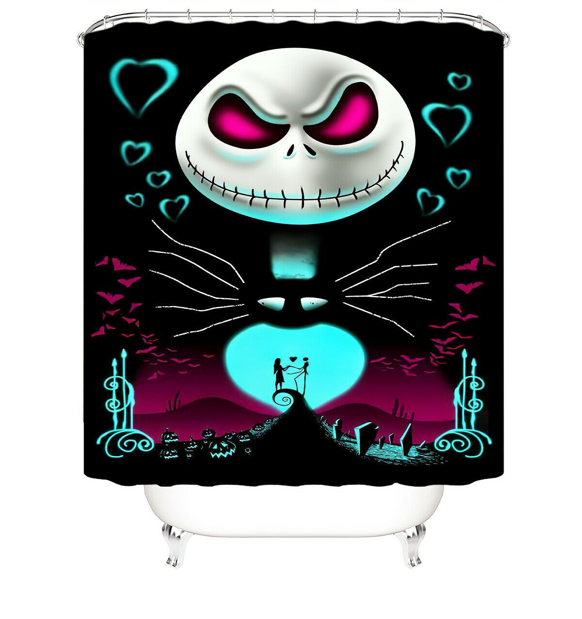 Cartoon Fabric Shower Curtain-STYLEGOING
