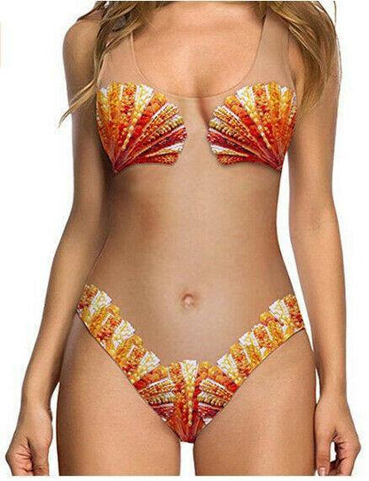 Summer Fruit Print One Piece Beach Swimwear-STYLEGOING