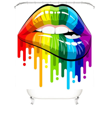 Sexy Lips Fabric Shower Curtain-STYLEGOING