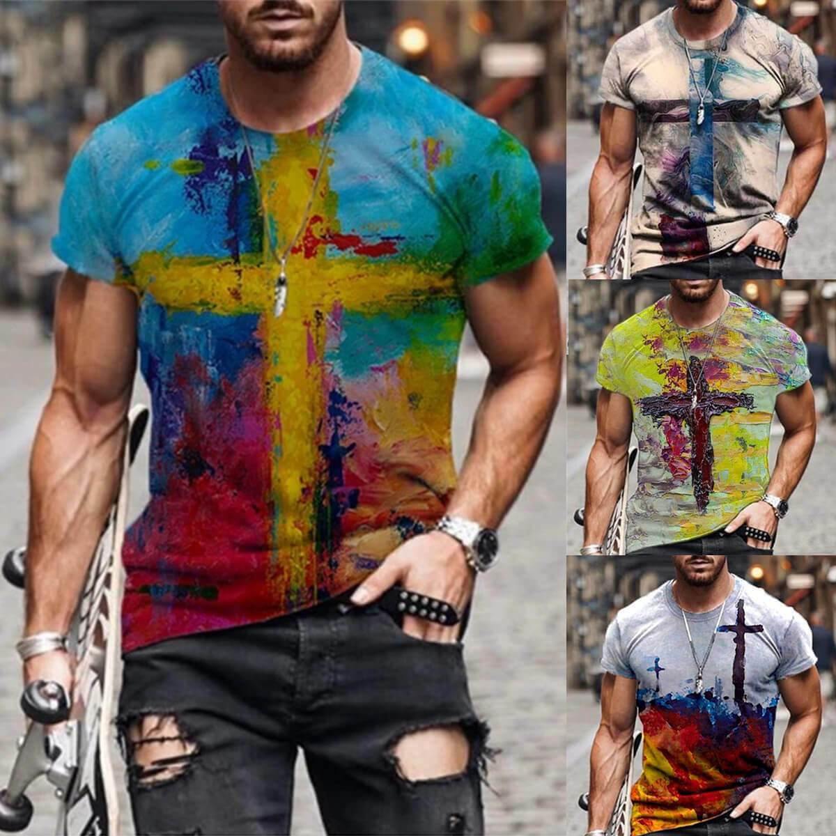 Summer Crewneck Slim Undershirt Tee Tops-STYLEGOING