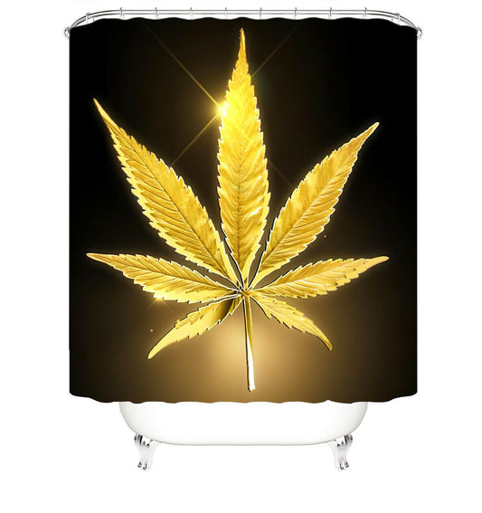 Autumn Leaf Fabric Shower Curtain-STYLEGOING