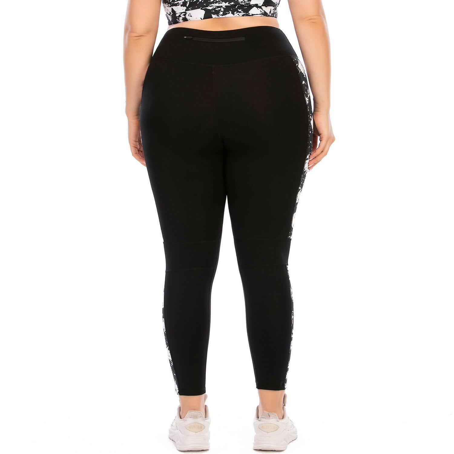 Women's Plus Size Yoga Set Gym Sports Bra Leggings Pants Fitness Jogging Outfit-STYLEGOING