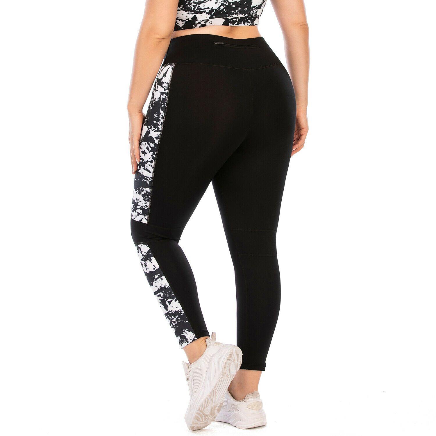 Women's Plus Size Yoga Set Gym Sports Bra Leggings Pants Fitness Jogging Outfit-STYLEGOING