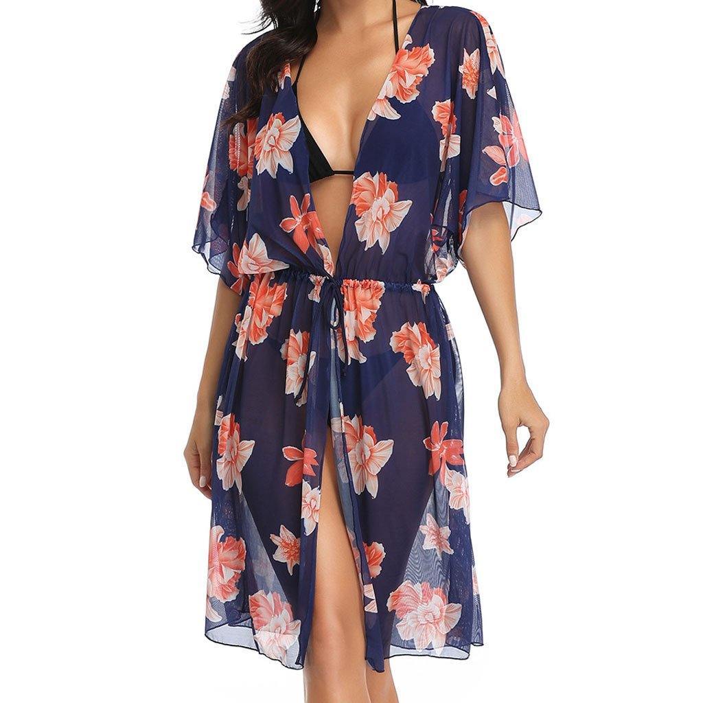 Chiffon Drawstring Midi Cover Up-STYLEGOING