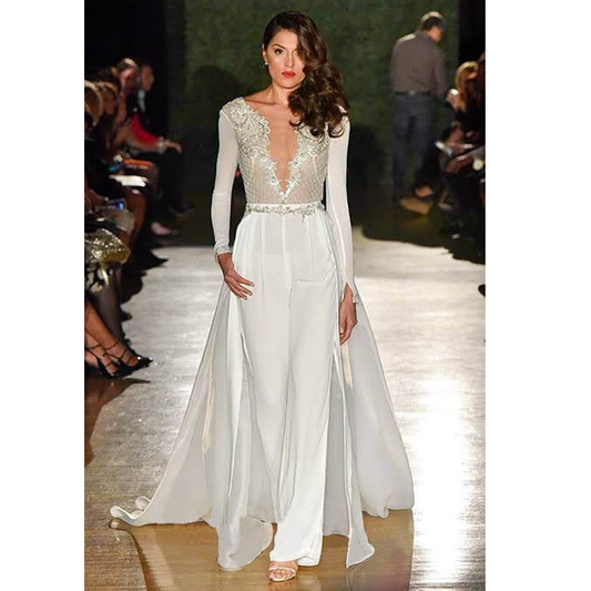 Sexy Lace Party White Jumpsuits